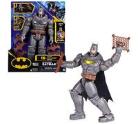 DC Comics BATMAN - Figurine Batman Deluxe 30 Cm - Figurine Articulée Batman 30 Cm - Avec Effets Sonores Et Lumineux - 5 Accessoires - Créez Vos Aventures Et Combats - Jouet Enfant 3 Ans Et +