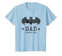 DC Comics Batman I Am Bat Dad Papa Père T-Shirt, Enfant, Bleu Céleste, 10 Ans