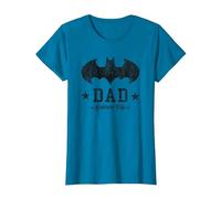 DC Comics Batman I Am Bat Dad Papa Père T-Shirt, Femme, Saphir, S