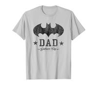 DC Comics Batman I Am Bat Dad Papa Père T-Shirt, Homme, Argent, M