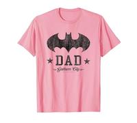 DC Comics Batman I Am Bat Dad Papa Père T-Shirt, Homme, Rose, XL