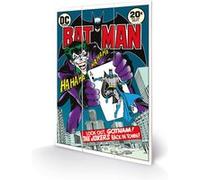 DC COMICS - Batman Joker's Back in Town - Impression sur bois 20x29.5 G