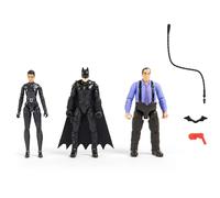 DC Comics, Batman Lot de 3 figurines Batman de 10,2 cm exclusives Batman, Selina Kyle, le Pingouin, 3 accessoires, jouets pour enfants du film Batman (exclusivité Amazon)