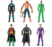 DC Comics, Batman Lot de 6 Figurines d'action de 30 cm pour garçons et Filles à partir de 3 Ans