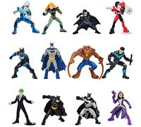 DC Comics, BATMAN, Mini-figurines à l'échelle 5 cm à collectionner dans une boîte surprise (les personnages et les styles peuvent varier)