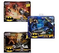 DC Comics Batman - Pack VÉHICULE + 2 Figurines 10 CM Véhicule et Figurines Jouet Batman 10 cm - 6055934 - Modèles Aléatoires - Jouet Enfant 3 Ans et +