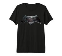 DC Comics Batman V Superman Logo Shield T-Shirt Haut de Gamme