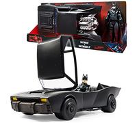 DC Comics Batmobile Batman avec figurine de 30 cm, collection du film Batman, jouets pour enfants pour garçons et filles à partir de 4 ans