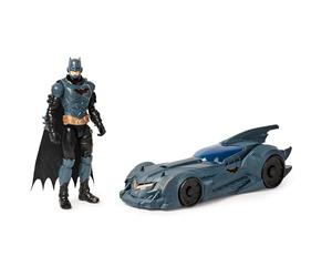 DC Comics - Batmobile + Figurine 30 Cm - Batman Figurine Articulée - Créez Vos Propres Combats Masqués Contre L'ennemi - Super Héros Et Super Vilain - Jouet À Collectionner - Jouet Enfant 3 Ans Et +