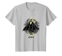 DC Comics Black Adam Hovering Bolt T-Shirt, Enfant, Argent, 2 Ans