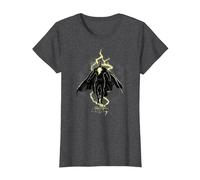 DC Comics Black Adam Hovering Bolt T-Shirt, Femme, Chiné Foncé, 3XL