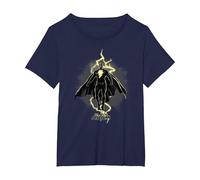 DC Comics Black Adam Hovering Bolt T-Shirt, Femme Grandes Tailles, Bleu Marine, 2X