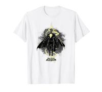 DC Comics Black Adam Hovering Bolt T-Shirt, Homme, Blanc, L