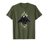 DC Comics Black Adam Hovering Bolt T-Shirt, Homme, Olive, XL