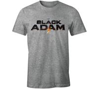 DC COMICS Black Adam « Logo » T-Shirt Homme MEBLADMTS005, Gris Chiné, Taille L
