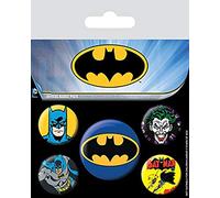 DC Comics Pack de badges Batman BP80439 – Plastique multicolore 10 x 12,5 cm