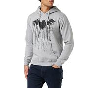 DC Comics Chandail à Capuchon à Manches Longues Batman Paint de pour Homme, Coupe Classique, Gris (Grey SPO), Taille XL (Taille du Fabricant : X-Large)