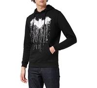 DC Comics Chandail à Capuchon Batman Paint de pour Homme, Noir (Noir Noir), États-Unis Royaume-Uni