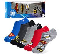 DC Comics Chaussettes Enfant - Lot de 5 Paires de Chaussettes Basses Enfant Garcon (Multi, 30-35 EU)