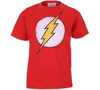 DC Comics Distressed Flash Logo-Boys-T-Shirt, Pourriture, X-Large Boy's