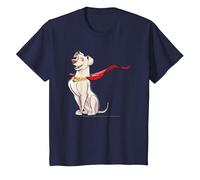 DC Comics DC League of Super-Pets Krypto Cape Camiseta T-Shirt, Enfant, Bleu Marine, 12 Ans