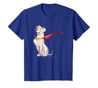 DC Comics DC League of Super-Pets Krypto Cape Camiseta T-Shirt, Enfant, Bleu Royal, 6 Ans