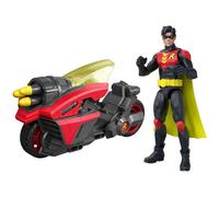 DC Comics DC Premier-Figurine Robin-16,5 cm avec moto Batlink
