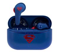 OTL Technologies Écouteurs sans fil DC Comics Superman DC0880 Bluetooth 5.0 Boîtier de charge Bleu