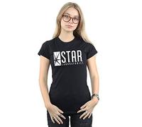 DC Comics Femme The Flash Star Labs T-Shirt Medium Noir