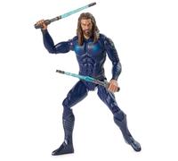 DC Comics, Figurine d'action Aquaman Double Strike, 30 cm, Combinaison furtive, lumières et Sons, 11 Points d'articulation, Jouets pour Enfants Super-héros à Collectionner pour garçons