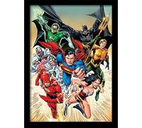 DC Comics FP10895P-PL Affiche Encadrée, Multicolore, 30 x 40 cm