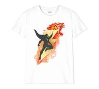 DC Comics Garçon Boshazmts004 T-Shirt, Blanc, 14 Ans EU