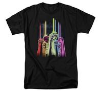 DC Comics - Green Lantern - Corps Arc-En-Ciel - T-Shirt Unisexe Adulte - Noir