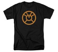 DC Comics - Green Lantern - Emblème Orange - T-Shirt Unisexe Adulte - Noir