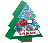 Funko Dc Comics Happy Holidays Christmas Tree With Figures Jaune