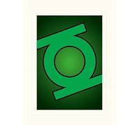 DC Comics Image + Passe-Partout 30 x 40 cm - Symbole Green Lantern