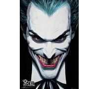 DC Comics - Joker - Ross - Poster de film de cinéma - Dimensions : 61 x 91,5 cm + cadre amovible Shinsuke® Maxi MDF noir, vitre en acrylique