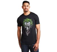 DC Comics Joker T-Shirt, Noir (Noir sur Noir), Medium Men's