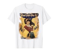 DC Comics Justice League Bombshell WonderWoman She Can Do It T-Shirt