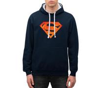 DC Comics Justice League Superman Logo Sweat À Capuche Contrasté Unisexe