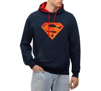 DC Comics Justice League Superman Logo Sweat À Capuche Contrasté Unisexe