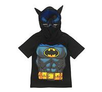 DC Comics Little Boys' Toddler Batman Hooded Tee with Mask and Cape (4T)