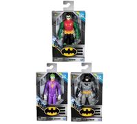 DC Comics Lot de 3 figurines articulées Joker, Robin et Batman 14 cm