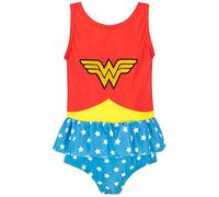 DC Comics - Maillot de Bain - Wonder Woman - Fille - Multicolore - 9-10 Ans