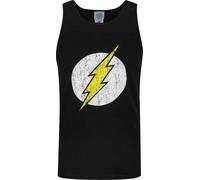 DC Comics Maillot de corps homme Flash Distressed Logo NS4087 (2XL) (Noir)