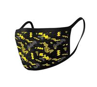 DC Comics Masque sous Licence Batman Camo Yellow, See Picture, Taille Unique (Lot de 2) Homme