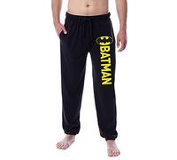 DC Comics Men's Batman Classic Bat Logo Sleep Jogger Pajama Pants (X-Large) Black