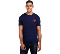 Dc Comics Men's Regular Fit T-Shirt Bleu Petit Male
