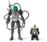 DC Comics, Metal Force Brainiac vs Batman Lot de figurines d'action Brainiac extra large de 30,5 cm, figurine Batman exclusive de 10,2 cm, comprend une carte de personnage, jouets pour enfants pour