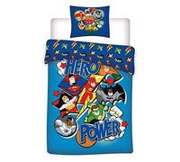 dc comics - Parure de Lit Enfant Super Héros - Housse de Couette Coton